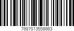 Código de barras (EAN, GTIN, SKU, ISBN): '7897013558863'