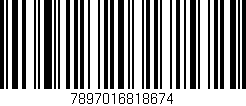 Código de barras (EAN, GTIN, SKU, ISBN): '7897016818674'