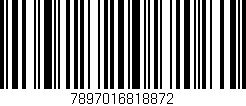 Código de barras (EAN, GTIN, SKU, ISBN): '7897016818872'