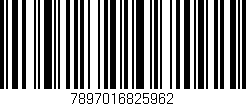 Código de barras (EAN, GTIN, SKU, ISBN): '7897016825962'