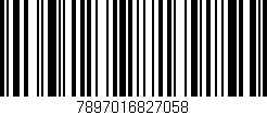 Código de barras (EAN, GTIN, SKU, ISBN): '7897016827058'