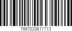 Código de barras (EAN, GTIN, SKU, ISBN): '7897020617713'