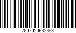Código de barras (EAN, GTIN, SKU, ISBN): '7897020633386'