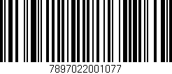 Código de barras (EAN, GTIN, SKU, ISBN): '7897022001077'