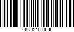 Código de barras (EAN, GTIN, SKU, ISBN): '7897031000030'