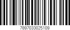 Código de barras (EAN, GTIN, SKU, ISBN): '7897033025109'