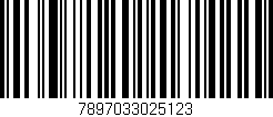 Código de barras (EAN, GTIN, SKU, ISBN): '7897033025123'