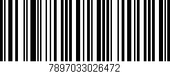 Código de barras (EAN, GTIN, SKU, ISBN): '7897033026472'