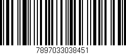 Código de barras (EAN, GTIN, SKU, ISBN): '7897033038451'