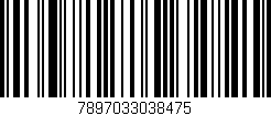 Código de barras (EAN, GTIN, SKU, ISBN): '7897033038475'