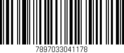 Código de barras (EAN, GTIN, SKU, ISBN): '7897033041178'
