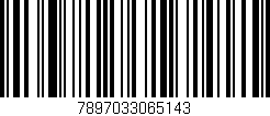 Código de barras (EAN, GTIN, SKU, ISBN): '7897033065143'