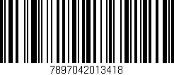 Código de barras (EAN, GTIN, SKU, ISBN): '7897042013418'