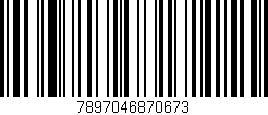 Código de barras (EAN, GTIN, SKU, ISBN): '7897046870673'