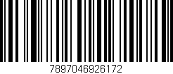 Código de barras (EAN, GTIN, SKU, ISBN): '7897046926172'