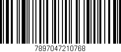 Código de barras (EAN, GTIN, SKU, ISBN): '7897047210768'