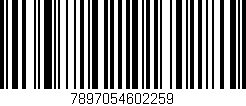 Código de barras (EAN, GTIN, SKU, ISBN): '7897054602259'