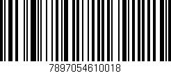 Código de barras (EAN, GTIN, SKU, ISBN): '7897054610018'