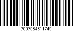Código de barras (EAN, GTIN, SKU, ISBN): '7897054611749'