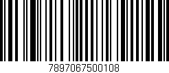 Código de barras (EAN, GTIN, SKU, ISBN): '7897067500108'