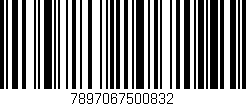 Código de barras (EAN, GTIN, SKU, ISBN): '7897067500832'