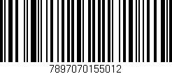 Código de barras (EAN, GTIN, SKU, ISBN): '7897070155012'