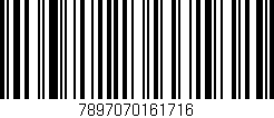 Código de barras (EAN, GTIN, SKU, ISBN): '7897070161716'