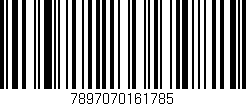 Código de barras (EAN, GTIN, SKU, ISBN): '7897070161785'