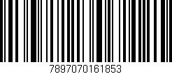 Código de barras (EAN, GTIN, SKU, ISBN): '7897070161853'