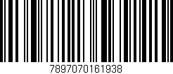 Código de barras (EAN, GTIN, SKU, ISBN): '7897070161938'
