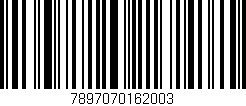 Código de barras (EAN, GTIN, SKU, ISBN): '7897070162003'