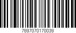 Código de barras (EAN, GTIN, SKU, ISBN): '7897070170039'