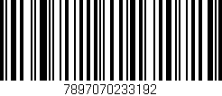 Código de barras (EAN, GTIN, SKU, ISBN): '7897070233192'