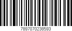 Código de barras (EAN, GTIN, SKU, ISBN): '7897070238593'