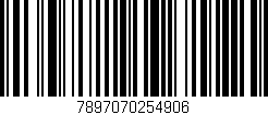 Código de barras (EAN, GTIN, SKU, ISBN): '7897070254906'