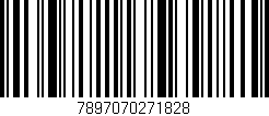Código de barras (EAN, GTIN, SKU, ISBN): '7897070271828'