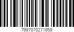 Código de barras (EAN, GTIN, SKU, ISBN): '7897070271859'
