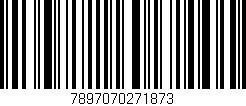 Código de barras (EAN, GTIN, SKU, ISBN): '7897070271873'