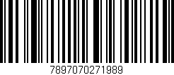 Código de barras (EAN, GTIN, SKU, ISBN): '7897070271989'