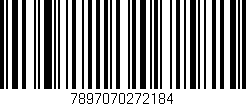 Código de barras (EAN, GTIN, SKU, ISBN): '7897070272184'
