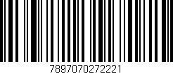 Código de barras (EAN, GTIN, SKU, ISBN): '7897070272221'