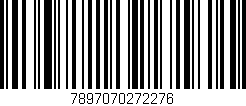 Código de barras (EAN, GTIN, SKU, ISBN): '7897070272276'