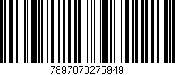Código de barras (EAN, GTIN, SKU, ISBN): '7897070275949'