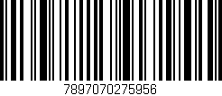 Código de barras (EAN, GTIN, SKU, ISBN): '7897070275956'