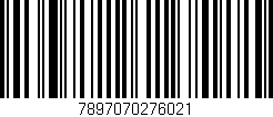 Código de barras (EAN, GTIN, SKU, ISBN): '7897070276021'