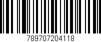 Código de barras (EAN, GTIN, SKU, ISBN): '789707204118'
