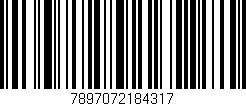 Código de barras (EAN, GTIN, SKU, ISBN): '7897072184317'