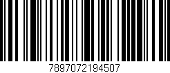 Código de barras (EAN, GTIN, SKU, ISBN): '7897072194507'