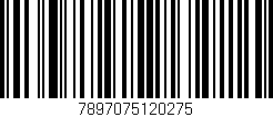 Código de barras (EAN, GTIN, SKU, ISBN): '7897075120275'
