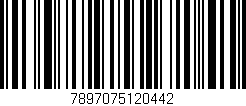 Código de barras (EAN, GTIN, SKU, ISBN): '7897075120442'